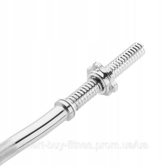 Гриф для штанги W-подібний 4FIZJO 120 см 25 мм (P-5905973401104) | Зображення 1