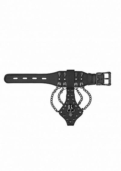 Прикраса на руку Skulls & Bones Skull Bracelet With Chains, чорна | Зображення 3