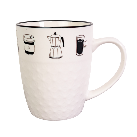 Чашка Чорно-білі напої VT-C-205380 Vittora, 380мл | Зображення 2