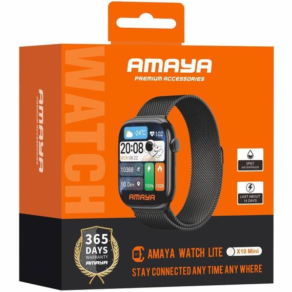 Смарт-часы Amaya X10 Mini Smart sports watch (call version) Black | Зображення 1