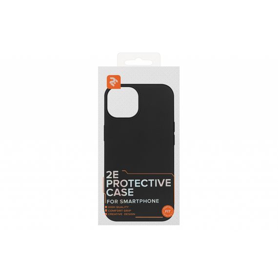 Чохол до мобільного телефона 2E Basic Apple iPhone 13 Liquid Silicone Black (2E-IPH-13-OCLS-BK) | Зображення 1