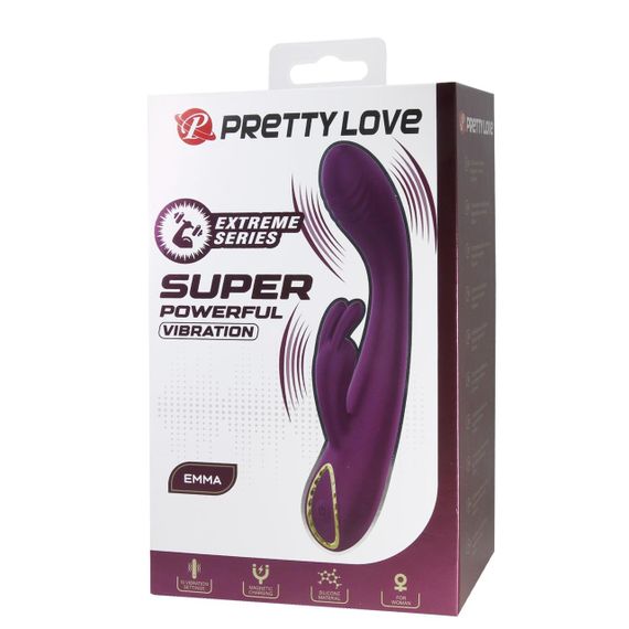 Вібратор - Pretty Love Emma Powerful Silicone Rabbit Vibrator Sex Aura | Зображення 9