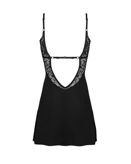 Сорочка Obsessive Bellastia chemise & thong M/L | Зображення 3