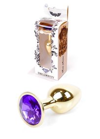 Анальна пробка - Jewellery Gold PLUG Purple