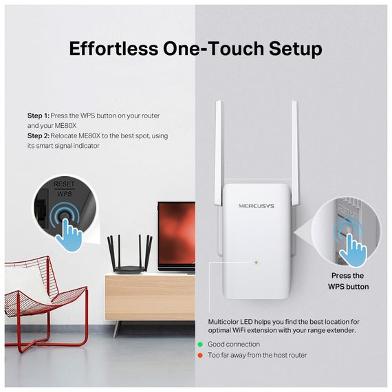 Ретранслятор Mercusys ME80X | Зображення 5