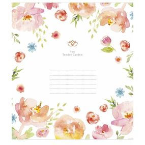 Зошит учнівський "Tender Garden" 012-3378L-3 в лінію, 12 аркушів