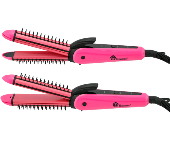Плойка для волос 3в1 (гофре, плойка, утюжок) Domotec MS-4906 розовая 25W (MS-4906_469) | Зображення 7