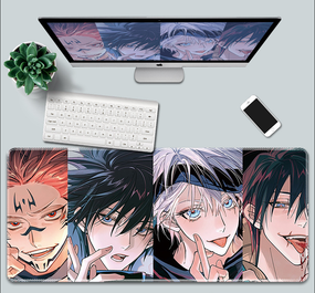 Игровая поверхность для мышки с Аниме принтом "Магическая битва/Jujutsu Kaisen" Сатору Годжо 800*300*3 мм 0317