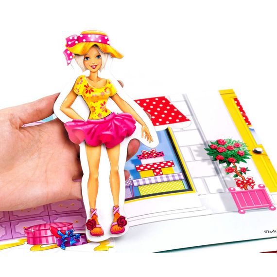 Магнітна гра Одевашка "Блондинка" Vladi Toys VT3204-30 Укр | Зображення 4