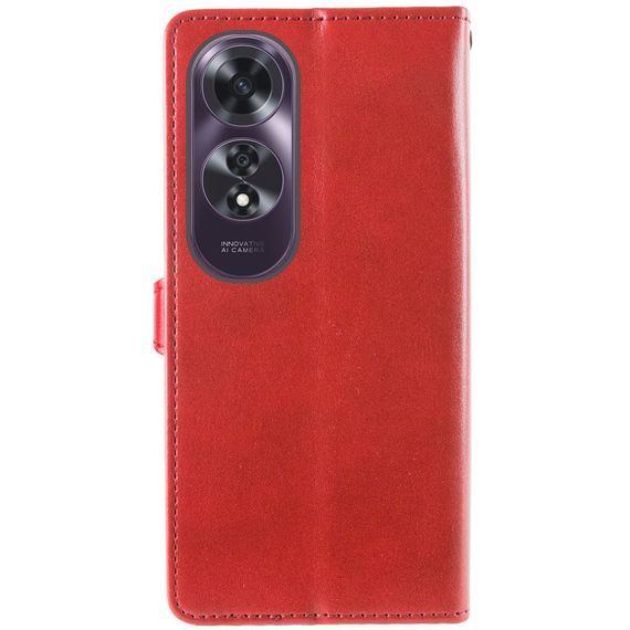 Кожаный чехол-книжка GETMAN Gallant (PU) для Oppo A60 4G Красный | Зображення 4