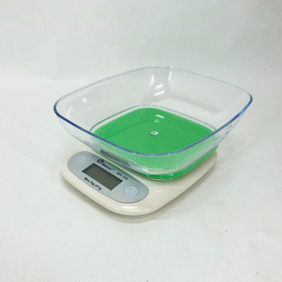 Весы кухонные DOMOTEC MS-125 Plastic, точные кухонные весы, весы для взвешивания продуктов. YD-316 Цвет: зеленый | Зображення 5