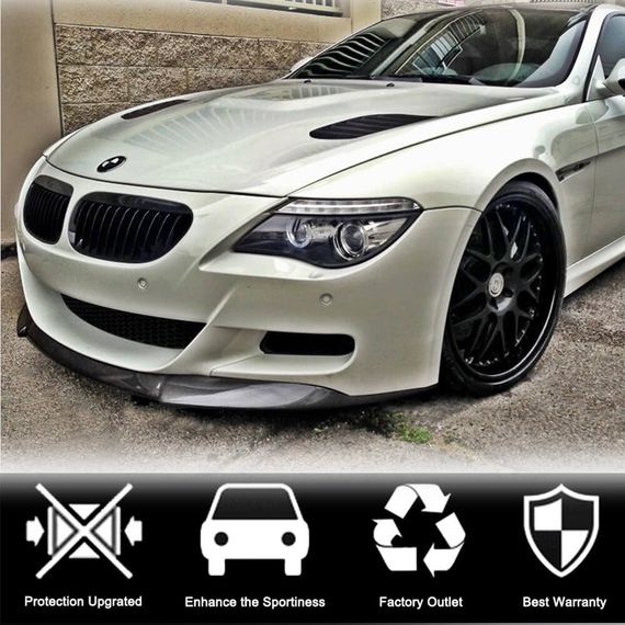 Накладка на передній бампер Lip (для M6, Карбон) для BMW 6 серія E63/E64 2003-2010 рр | Зображення 1