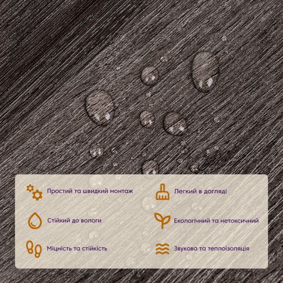 Самоклеюча вінілова плитка 152.4х914.4х1.5мм Мат (D) SW-00002968 | Зображення 3