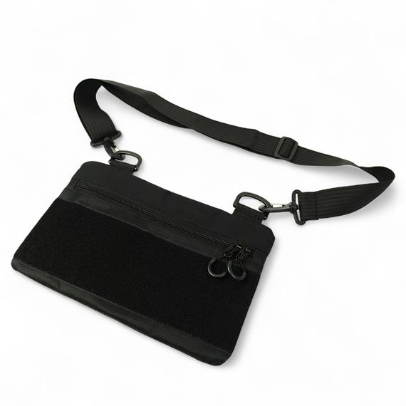 Молодіжна тактична сумка для патчів на плече з 4 кишенями black | Зображення 5