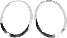 Накладка на фару для MINI Cooper F55 F56 F57 2014–2021, сріблясті, рамка 2 шт 51137300631 51137300632 51712355791 51712355798