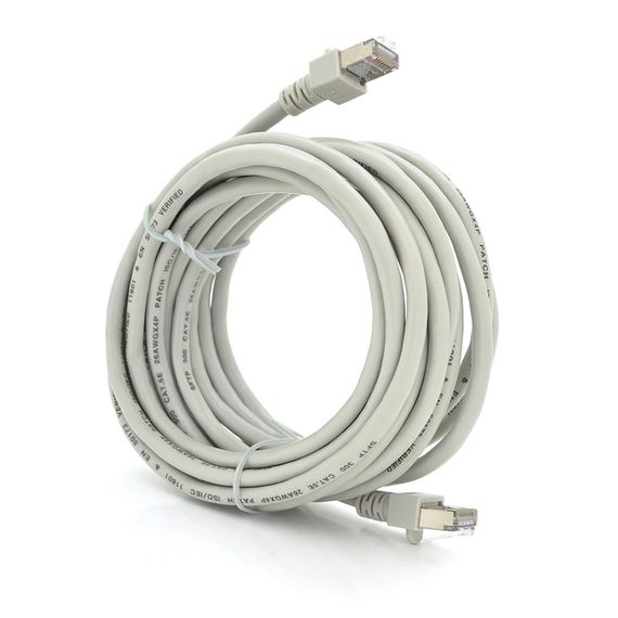 Патч-корд литой RITAR,FTP,RJ45,Cat.5e,5m,серый,Cu (медь) Q200