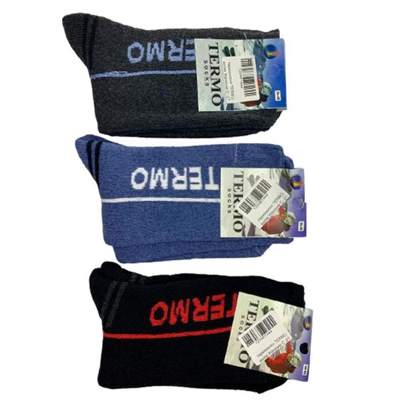 Чоловічі термошкарпетки вовняні 41-45 р, THERMO Socks / Теплі зимові шкарпетки | Зображення 3