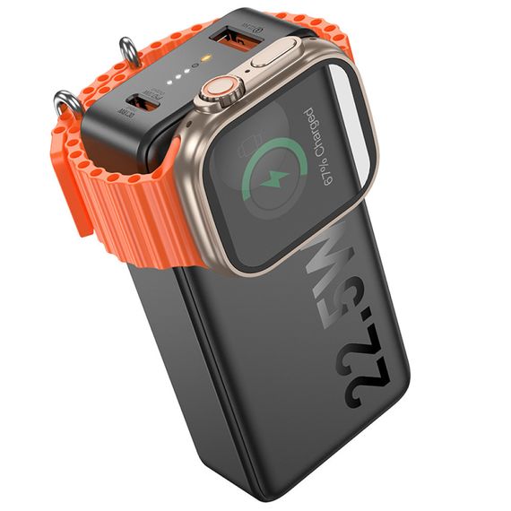 Power Bank Hoco Q27B Jewel 10000mAh з магнітним зарядним пристроєм для смарт-годинників 22.5W+PD20W (47013-Q27B_601) | Зображення 3