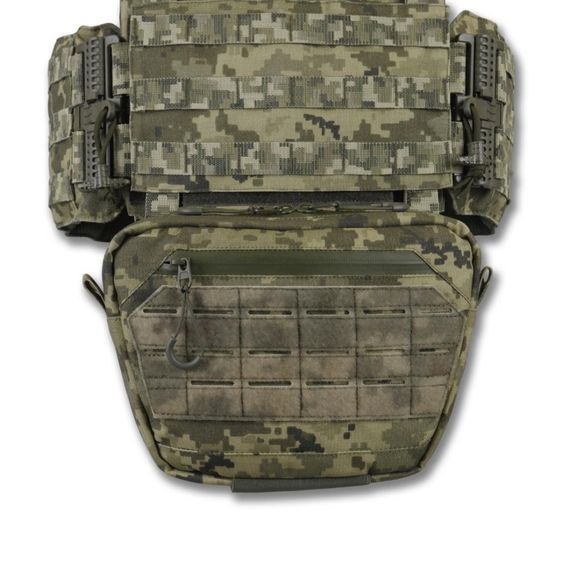 Плитоноска CEN.2 Cordura1000D NIR піксель + напашник з балістичним пакетом 1 класу та захист попереку 1 класу | Зображення 2
