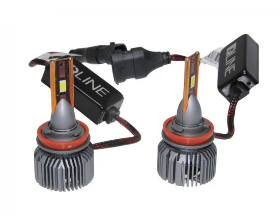 Комплект світлодіодних ламп QLine Ultra +200% 55W H11 (H8/H9/H16) 6000K (2шт) 12V