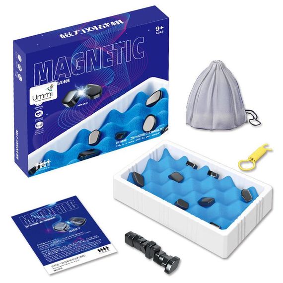 Настольная интерактивная игра Ummi 8899 Magnetic Arena Game White / Blue | Зображення 1