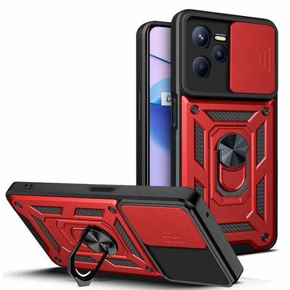 Чохол Defender з захистом камери для Narzo 50A Prime / Realme C35 колір Червоний