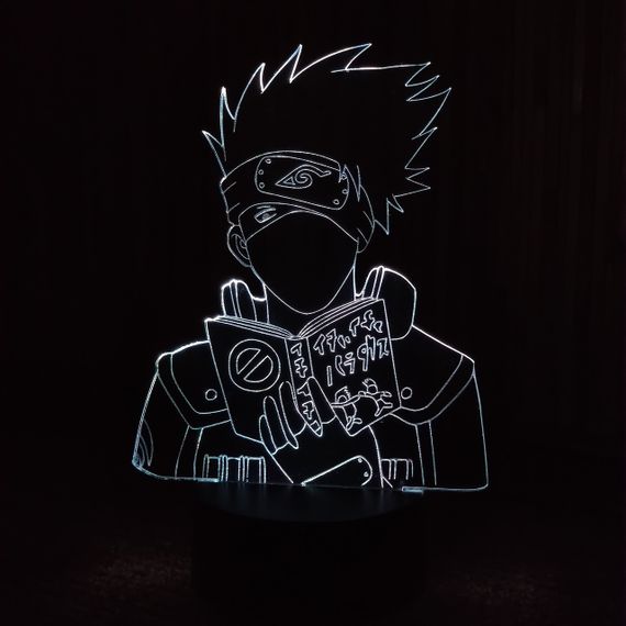 Акриловий світильник-нічник Какаши Хатаке 2 білий tty-n000454