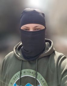 Маска балаклава 4Profi летняя черная размер XL