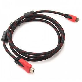 Кабель Merlion HDMI-HDMI 2.0m, v1.4, OD-7.4mm, 2 фильтра, оплетка, Q120