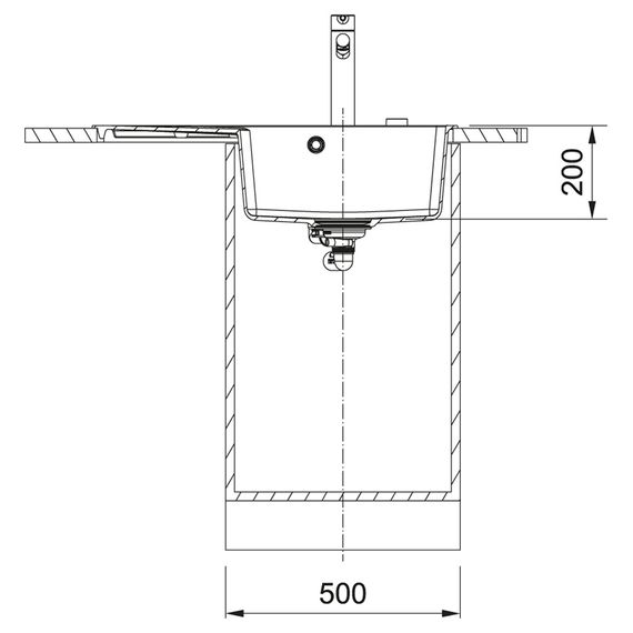 Кухонная мойка Franke Centro CNG 611-78 TL/114.0630.467/ Фрагранит/врезная/ крыло слева/780х500х20/бежевый (114.0630.467) | Зображення 2