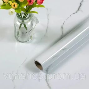 Самоклеящаяся пленка Supretto Мрамор 3Mх0. 60M белая