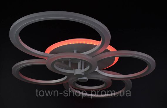 Люстра потолочная LED с пультом A2374/6-RGB-wh Белый 11х57х77 см. | Зображення 5