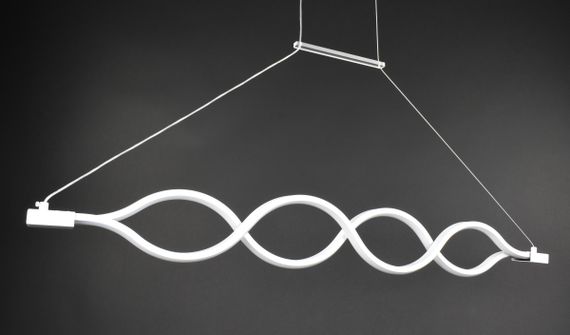 Люстра світлодіодна підвісна LED світильник для квартири на стелю лед 27442 Білий 30-110х6х122 см.