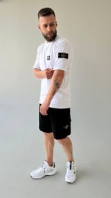 Чоловічий літній костюм Stone Island білий