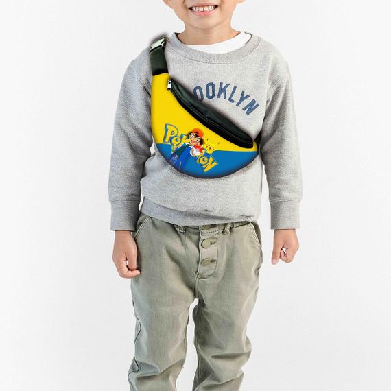 Набір дитячий Покемон Пікачу рюкзак 36х27см сумка-бананка, кружка з принтом для хлопчика (01567) | Зображення 2