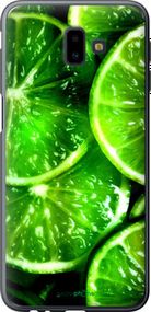 Чохол на Samsung Galaxy J6 Plus 2018 Зелені часточки лимона "852t-1586-2448"