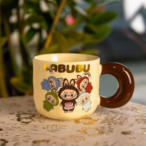 Чашка фарфоровая Labubu 400 (мл) подарочная кружка прикольная чашка для детей на подарок FM-21A