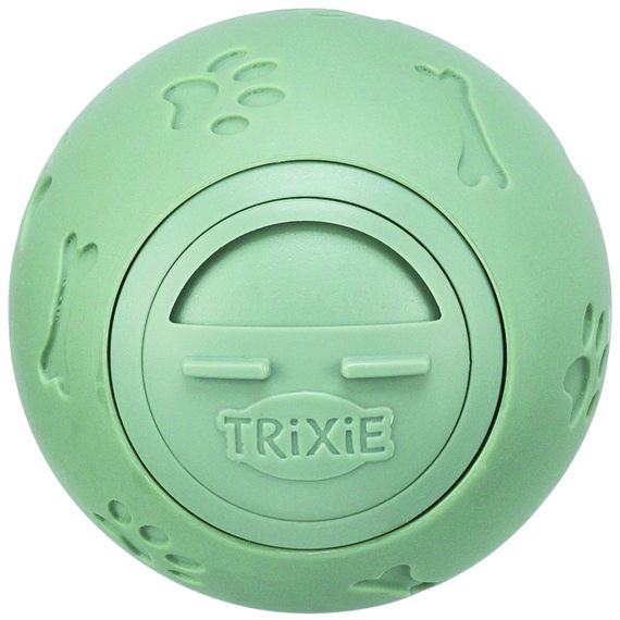 Іграшка Trixie для собак Куля для ласощів пластик 7 см зелена | Зображення 1