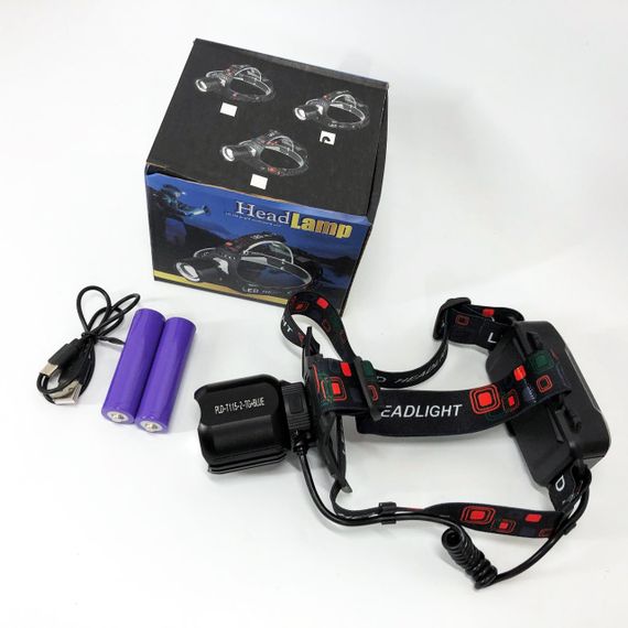 Ліхтар на голову для риболовлі, Налобний ліхтар, Налобний прожектор на лоб потужний WU-13 | Зображення 9