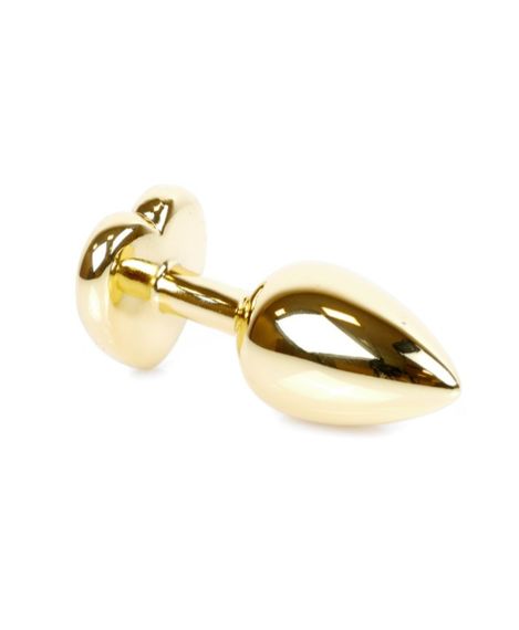 Анальна пробка - Jewellery Gold  Heart PLUG- Green sexstyle | Зображення 2