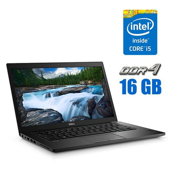 Ультрабук Dell Latitude 7480 / 14" (1366x768) TN / Intel Core i5-6300U (2 (4) ядра по 2.4 - 3.0 GHz) / 16 GB DDR4 / 240 GB SSD / Intel HD Graphics 520 / WebCam / HDMI б/у