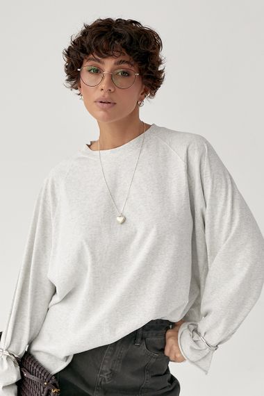 Однотонний вільний лонг - світло-сірий цвет, ONE SIZE (є розміри)