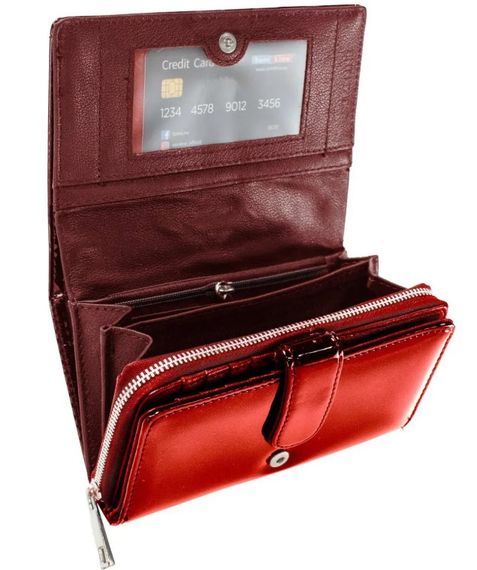 Гаманець жіночий шкіряний Semi Line RFID Red (P8229-2) (DAS303119) | Зображення 3