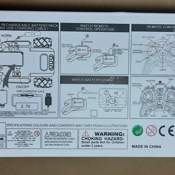 Танк всюдихід на радіокеруванні, що стріляє водяними кульками (чорний із синім)   знижка | Зображення 6