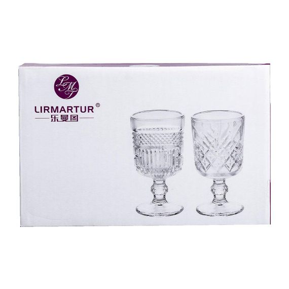 Набор рюмок на ножке 6 шт 60 мл стеклянные рюмки для водки, наливки HP-YH-42 | Зображення 4