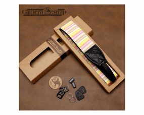 Универсальный ремень для фотоаппарата фотокамеры с вышивкой CAMERA STRAP винтажный тканевой