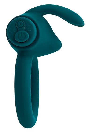 Эрекционное кольцо с вибропулей Evolved Playboy Bunny Buzzer, зеленое sexstyle | Зображення 2