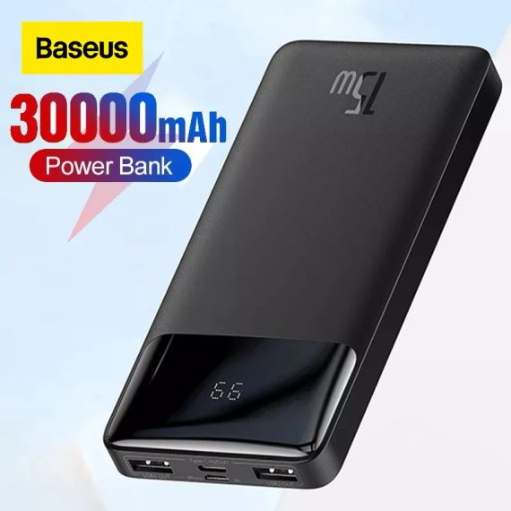 Повербанк Baseus Bipow Display 30000mAh Quick Charger  2USB/1Type-C, PD/QC 15W 3A