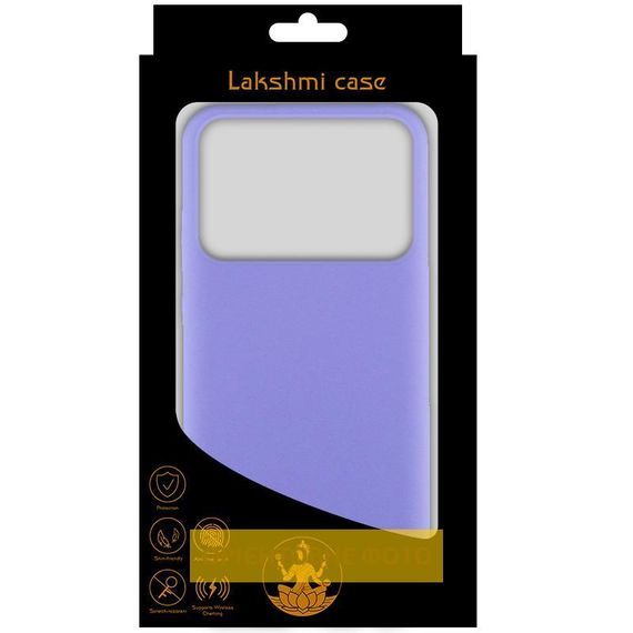 Чехол Silicone Cover Lakshmi (AAA) для Xiaomi Poco X6 / Note 13 Pro 5G Сиреневый / Dasheen | Зображення 3