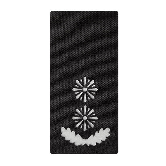 Погон Camotec НПУ Підполковник (5*10) Чорний/Рефлект (9244)